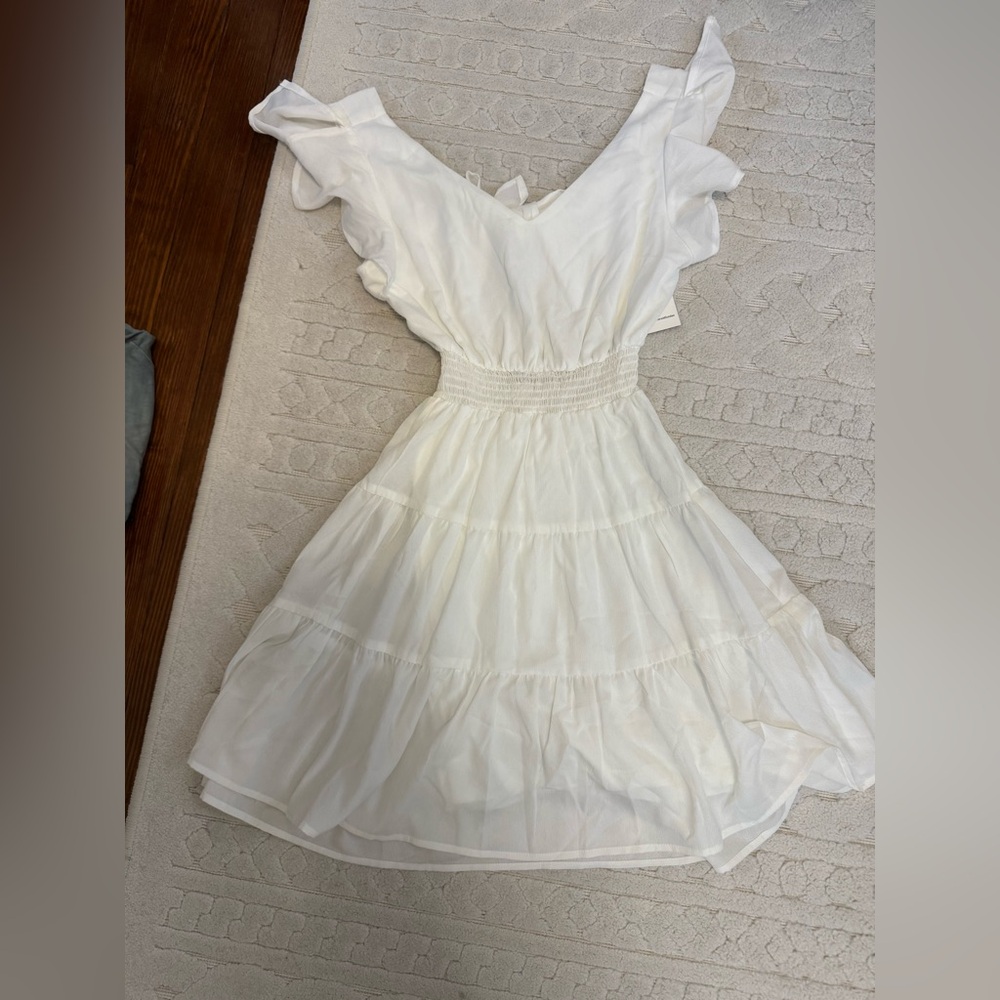 Emerald Sundae White Ruffle Dress - Picture 3 of 3